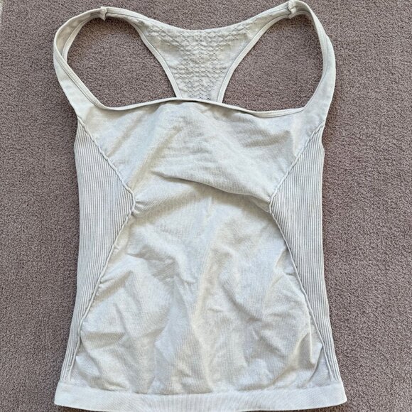 NEW - FREE PEOPLE MOVEMENT - Good Karma Long Tank - VINTAGE ICE GREY - Picture 1 of 5